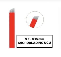 9F - 0.16mm Kırmızı Microblading Kalemi Değiştirilebilir Uç (İğne)