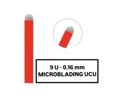 9U - 0.16mm Kırmızı Microblading Kalemi Değiştirilebilir Uç (İğne)