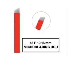 12F - 0.16mm Kırmızı Microblading Kalemi Değiştirilebilir Uç ( Iğne )