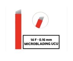 14F - 0.16mm Kırmızı Microblading Kalemi Değiştirilebilir Uç (İğne)