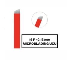 16F - 0.16mm Kırmızı Microblading Kalemi Değiştirilebilir Uç ( İğne )