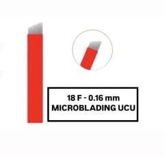 18F - 0.16mm Kırmızı Microblading Kalemi Değiştirilebilir Uç ( İğne )