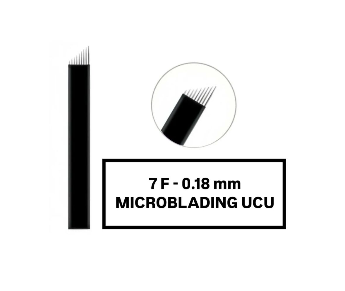 7F - 0.18mm Siyah Microblading Kalemi Değiştirilebilir Uç (İğne)