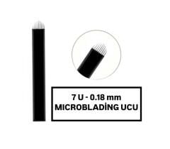 7U - 0.18mm Siyah Microblading Kalemi Değiştirilebilir Uç ( İğne )
