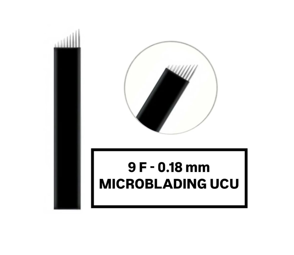 9F - 0.18mm Siyah Microblading Kalemi Değiştirilebilir Uç (İğne)