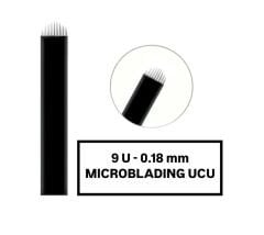 9U - 0.18mm Siyah Microblading Kalemi Değiştirilebilir Uç ( İğne )