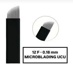 12F - 0.18mm Siyah Microblading Kalemi Değiştirilebilir Uç ( İğne )