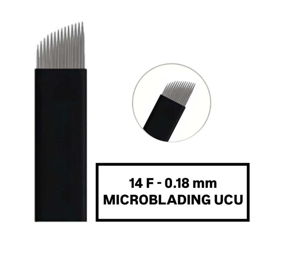 14F - 0.18mm Siyah Microblading Kalemi Değiştirilebilir Uç (İğne)