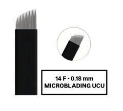 14F - 0.18mm Siyah Microblading Kalemi Değiştirilebilir Uç ( İğne )