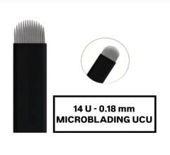 14U - 0.18mm Siyah Microblading Kalemi Değiştirilebilir Uç ( İğne )