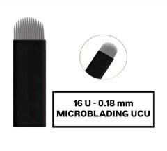 16U - 0.18mm Siyah Microblading Kalemi Değiştirilebilir Uç ( Iğne )