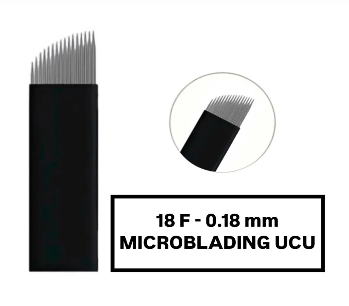 18F - 0.18mm Siyah Microblading Kalemi Değiştirilebilir Uç (İğne)