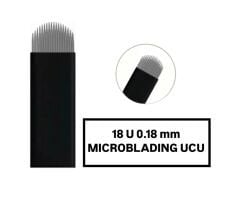 18U - 0.18mm Siyah Microblading Kalemi Değiştirilebilir Uç (İğne)