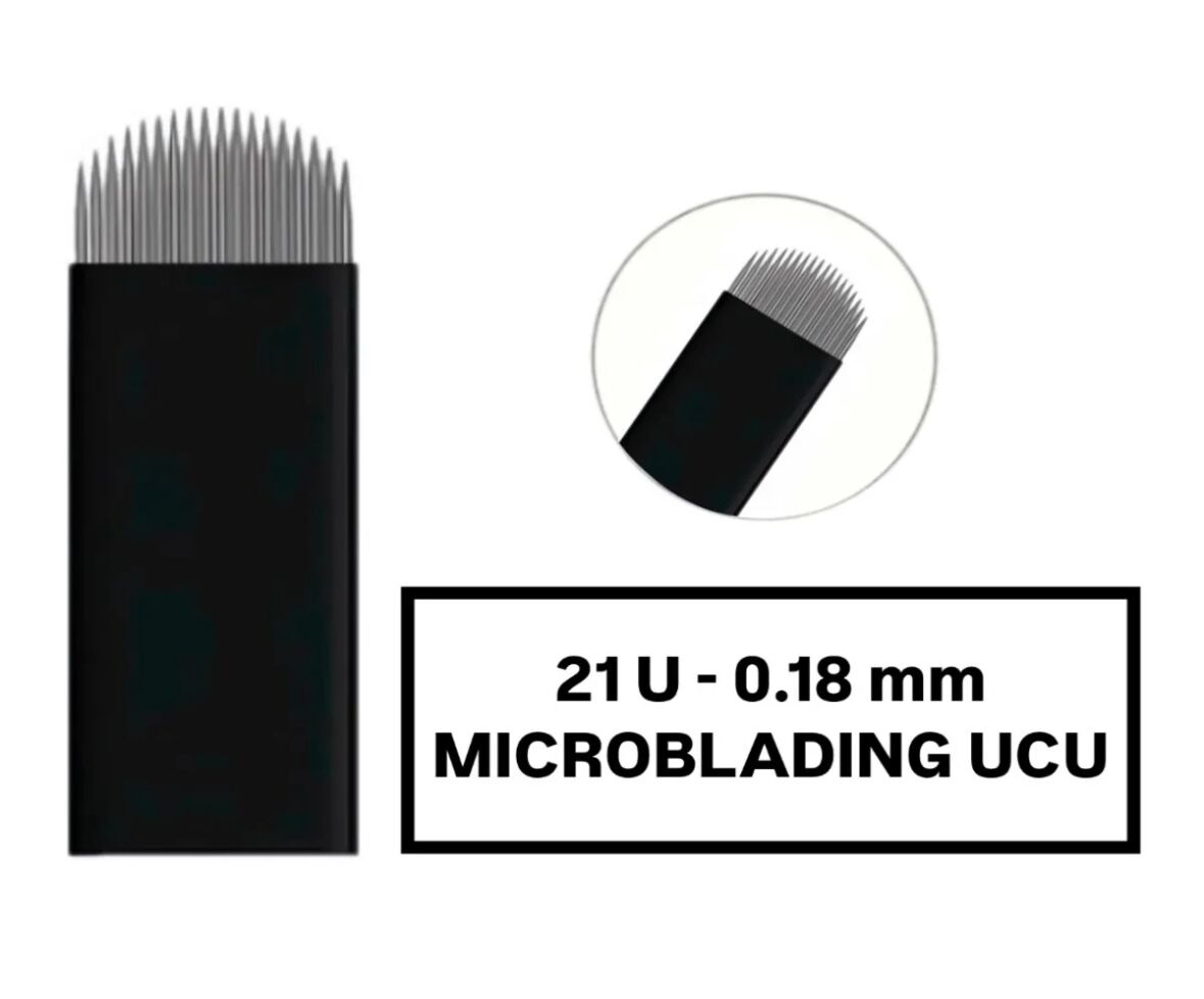 21U - 0.18mm Siyah Microblading Kalemi Değiştirilebilir Uç (İğne)