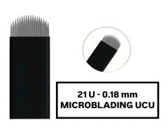 21U - 0.18mm Siyah Microblading Kalemi Değiştirilebilir Uç ( İğne )