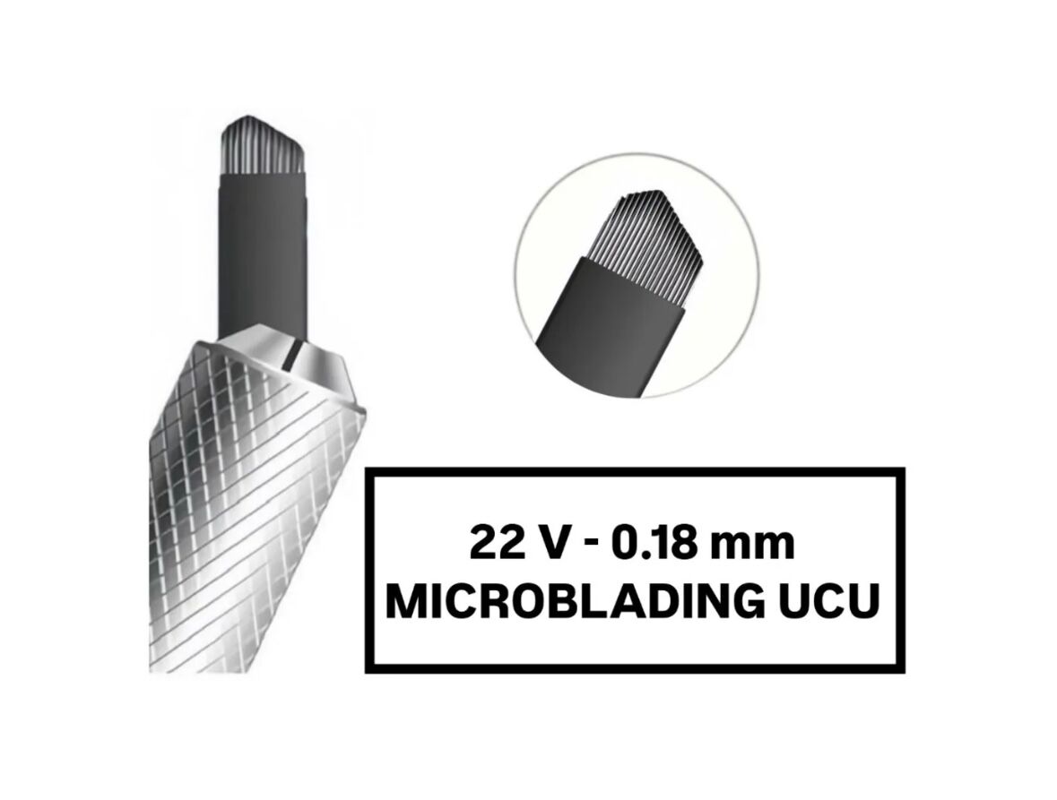 22V - 0.18mm Siyah Microblading Kalemi Değiştirilebilir Uç (İğne)