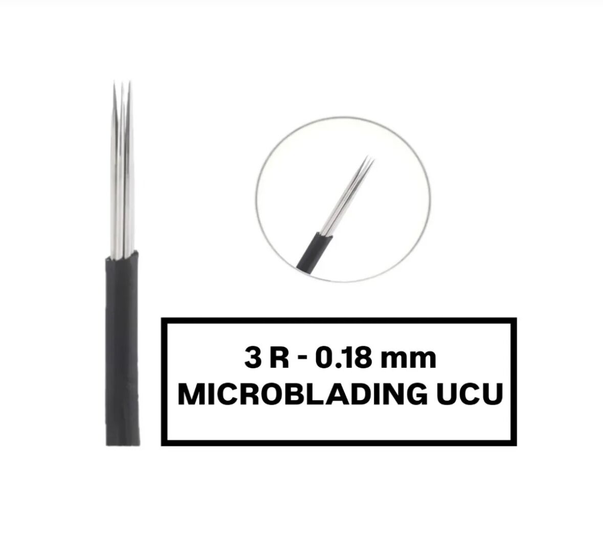 3R - 0.18mm Siyah Microblading Kalemi Değiştirilebilir Uç (İğne)