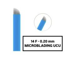 14F - 0.20mm Mavi Microblading Kalemi Değiştirilebilir Uç (İğne)