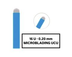 16U - 0.20mm Mavi Microblading Kalemi Değiştirilebilir Uç (İğne)