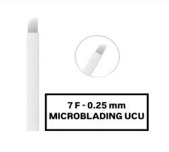 7F - 0.25mm Beyaz Microblading Kalemi Değiştirilebilir Kartuş Uç ( İğne )