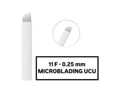 11F - 0.25mm Beyaz Microblading Kalemi Değiştirilebilir Kartuş Uç ( İğne )