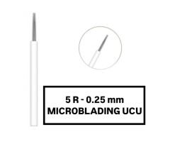 5R - 0.25mm Beyaz Microblading Kalemi Değiştirilebilir Uç (İğne)