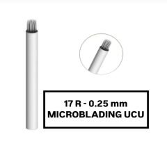 17R - 0.25mm Beyaz Microblading Kalemi Değiştirilebilir Uç (İğne)
