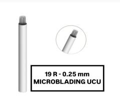 19R - 0.25mm Beyaz Microblading Kalemi Değiştirilebilir Uç (İğne)