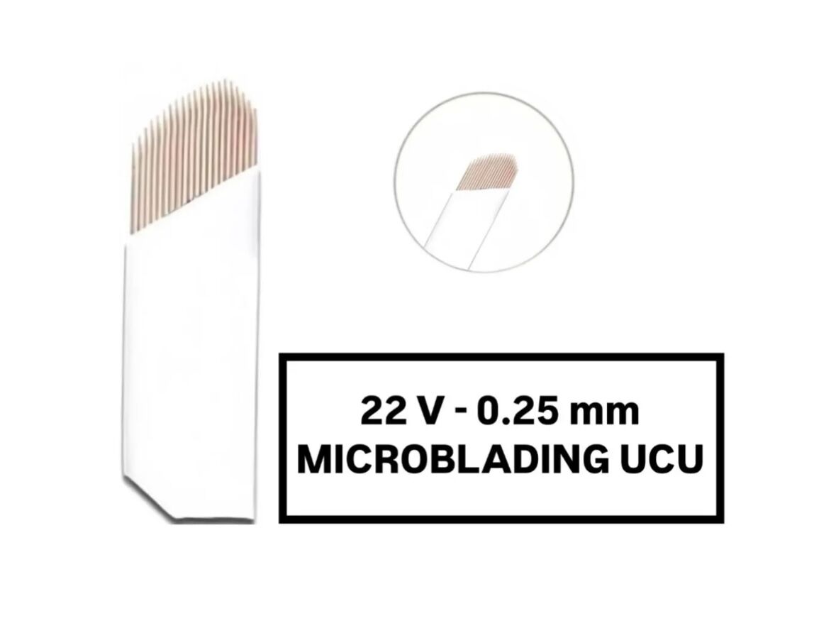 22V - 0.25mm Beyaz Microblading Kalemi Değiştirilebilir Uç (İğne)