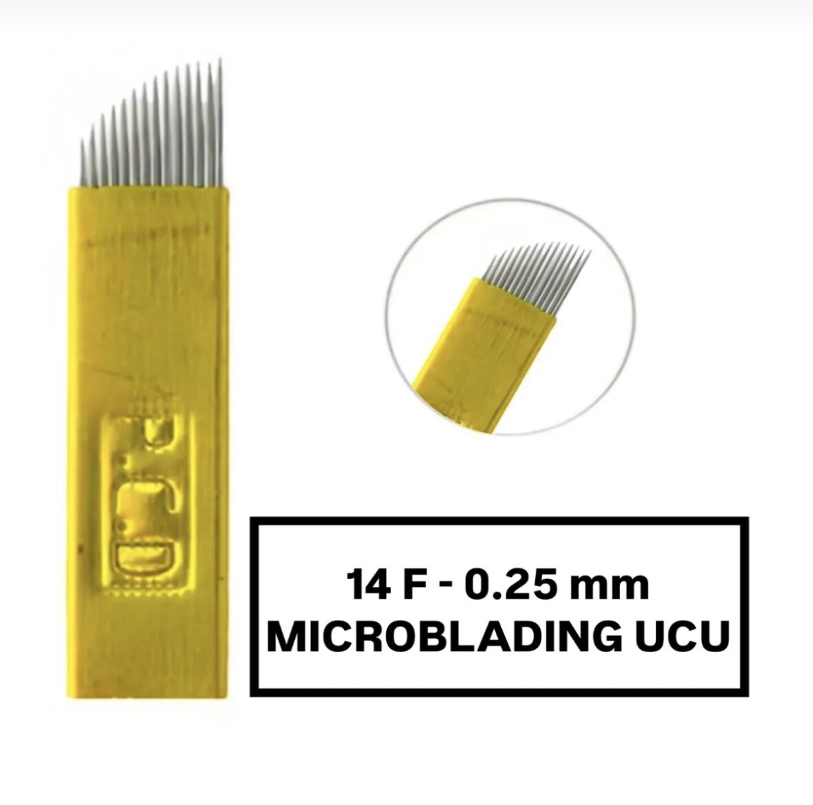 14F - 0.25mm PCD Microblading Kalemi Değiştirilebilir Uç (İğne)