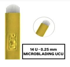 14U - 0.25mm PCD Microblading Kalemi Değiştirilebilir Uç ( İğne )