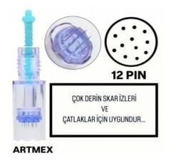 Artmex - 12 PIN Değiştirilebilir Kartuş Dermapen Ucu ( İğne )