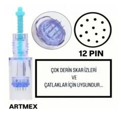 Artmex - 12 PIN Değiştirilebilir Kartuş Dermapen Ucu (İğne)