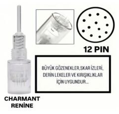 Charmant - Renine - 12 PIN Değiştirebilir Kartuş Dermapan Ucu (İğne)