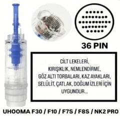 Uhooma F7S / F8S / F10 / F30 / NK2 PRO - 36 PIN Değiştirilebilir Kartuş Dermapen Ucu ( İğne )