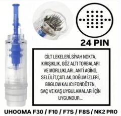 Uhooma F7S / F8S / F10 / F30 / NK2 PRO - 24 PIN Değiştirilebilir Kartuş Dermapen Ucu (İğne)