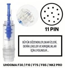 Uhooma F7S / F8S / F10 / F30 / NK2 PRO - 11 PIN Değiştirilebilir Kartuş Dermapen Ucu (İğne)