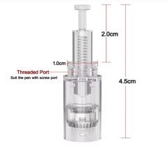 Uhooma H3+ -Mastor - Vidalı 24 PIN Değiştirilebilir Kartuş Dermapen Ucu (İğne)