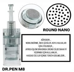 Dr.Pen M8 ve A6S Uyumlu - NANO Değiştirilebilir Kartuş Dermapen Ucu (İğne)