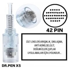 Dr.Pen X5 - 42 PIN Değiştirilebilir Kartuş Dermapen Ucu (İğne)