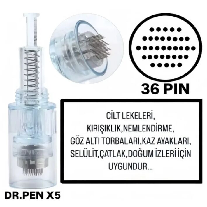 Dr.Pen X5 - 36PIN Değiştirilebilir Kartuş Dermapen Ucu (İğne)