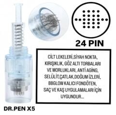 Dr.Pen X5 - 24 PIN Değiştirilebilir Kartuş Dermapen Ucu (İğne)