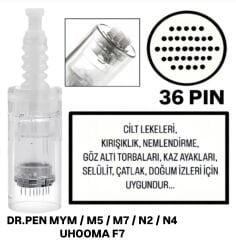 Dr. Pen MYM-M5-M7-N2-N4 - Uhooma F7 Uyumlu 36 PIN Değiştirilebilir Kartuş Dermapen Ucu (İğne)