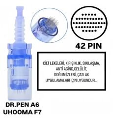 Dr.Pen A6 - Uhooma F7 Uyumlu - 42 PIN Değiştirilebilir Kartuş Dermapen Ucu ( İğne )