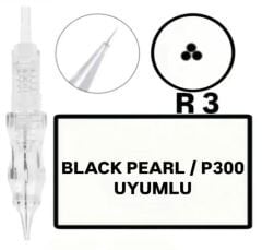 Black Pearl - P300 Uyumlu - R3 Değiştirilebilir Kartuş Kalıcı Makyaj Ucu ( İğne )