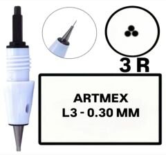Artmex - L3-R 0.30mm Değiştirilebilir Kartuş Kalıcı Makyaj Ucu ( İğne )