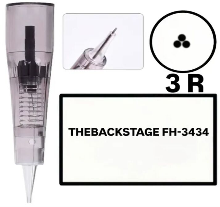 TheBackStage FH3434 - R3 Değiştirilebilir Kartuş Kalıcı Makyaj Ucu (İğne)