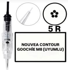 Nouvea Contour - Goochie M8 Uyumlu-R5 Değiştirilebilir Kartuş Kalıcı Makyaj Ucu (İğne)