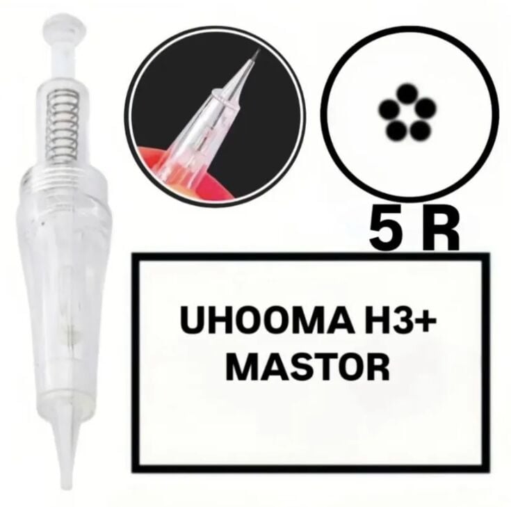 Mastor - Uhooma H3+ - Uyumlu R5 Değiştirilebilir Kartuş Kalıcı Makyaj Ucu (İğne)