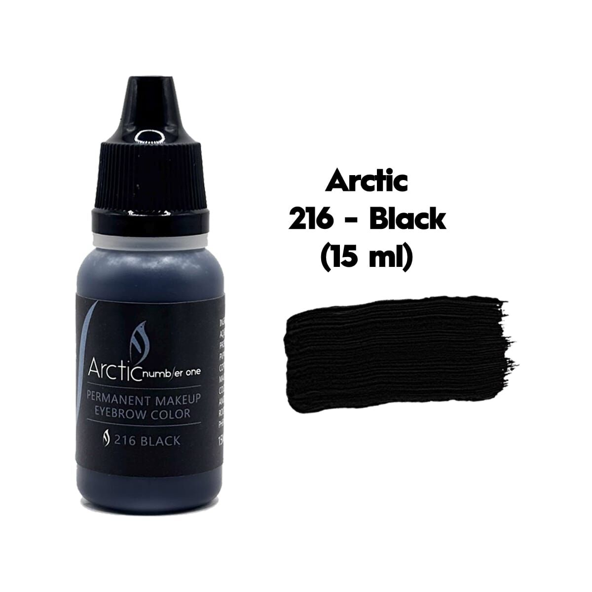 ARCTIC 216 BLACK - ( Siyah ) Kalıcı Makyaj Pigmenti 15ml.